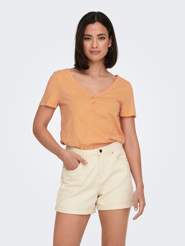 oranžinė ONLY Marškinėliai 'BONE'