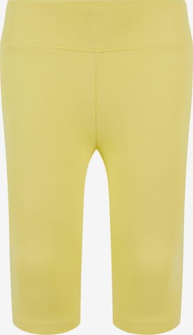 Urban Classics Skinny Leggings in Yellow: front