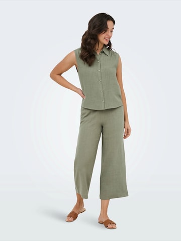 ONLY Wide leg Παντελόνι 'ONLSIESTA' σε πράσινο