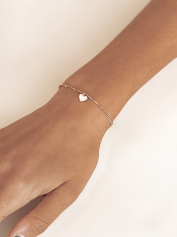 Hey Happiness Armband 'Heartbeat' in Gold: Vorderseite