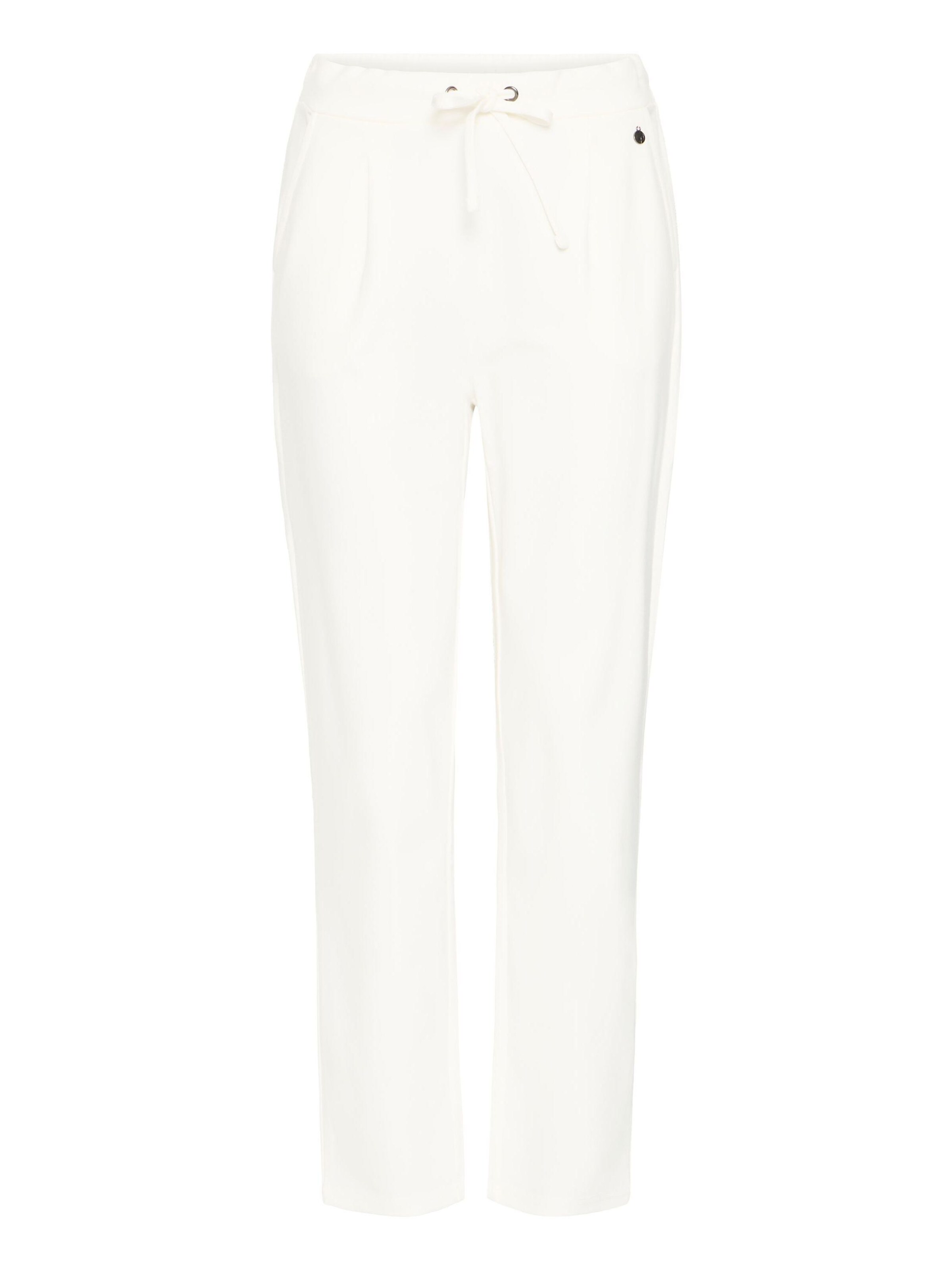 Pantalon à pince 'FRZastretch' Fransa en blanc : devant