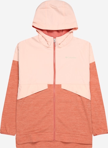 COLUMBIA - Chaqueta polar funcional en naranja: frente