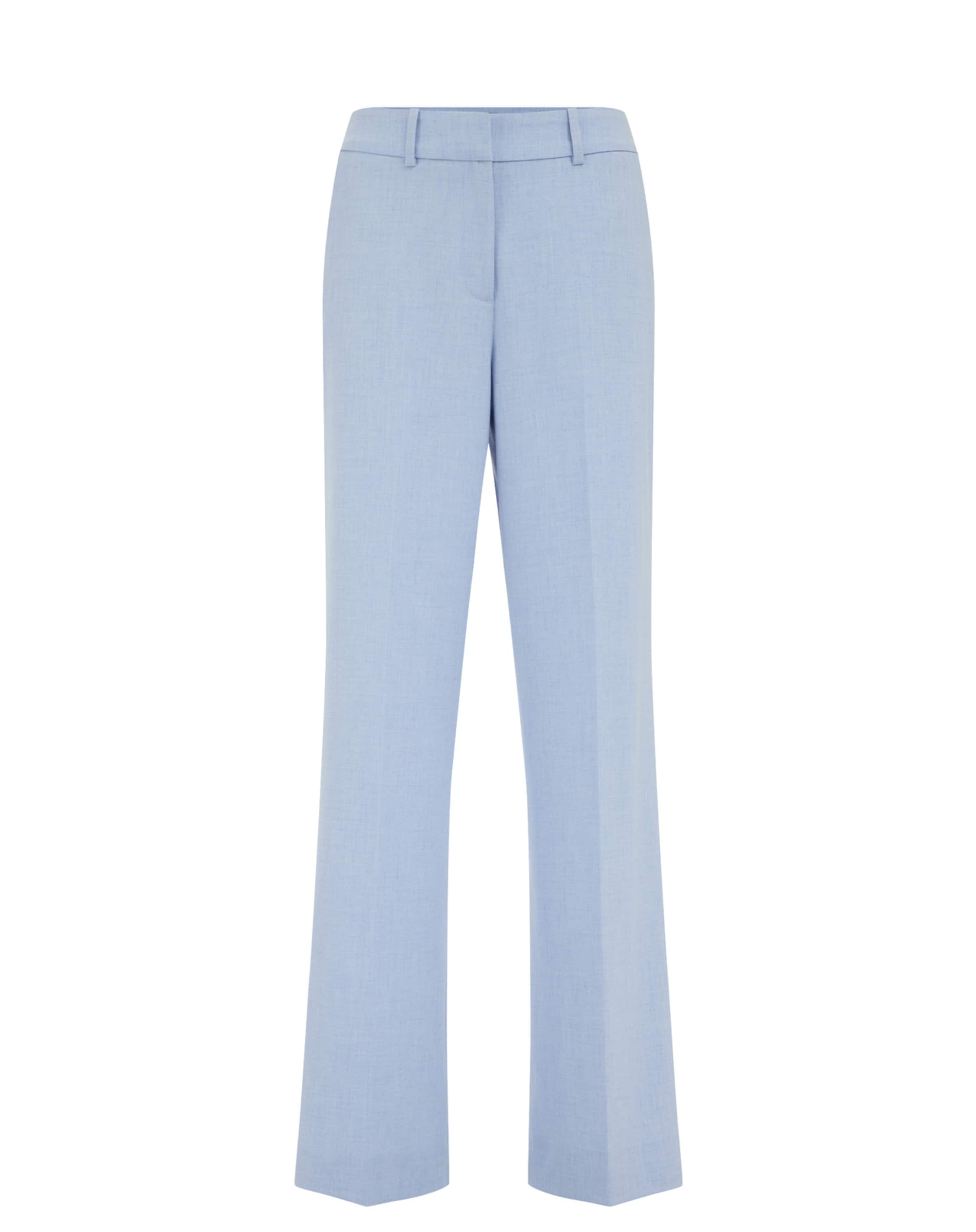 WE Fashion tavaline Viikidega püksid, värv sinine: eest vaates