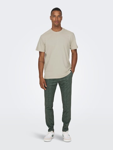 Only & Sons Slim fit Chino Pants 'Mark' in Green