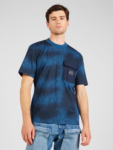 HUGO Shirt 'Dengduang' in Blauw: voorkant