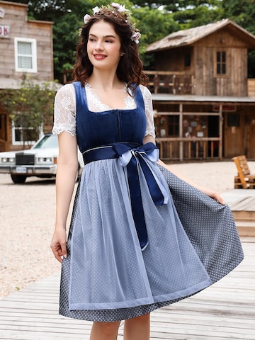 Yesfashion Dirndl‌ in Blau