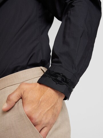 Versace Jeans Couture Slim fit Overhemd in Zwart