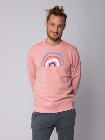 Watapparel Sweatshirt 'Regenbogen' in Pink: Vorderseite