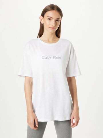 T-shirt Calvin Klein Sport en blanc : devant