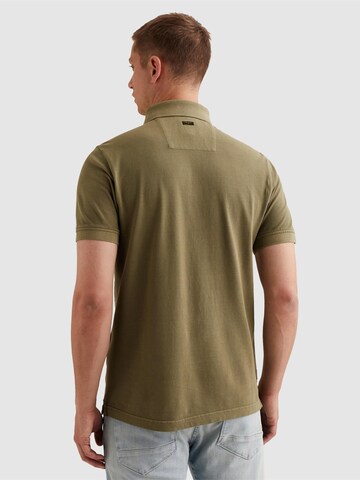 PME Legend - Camiseta 'Polo shirt with garment-dye wash in piqué' en verde