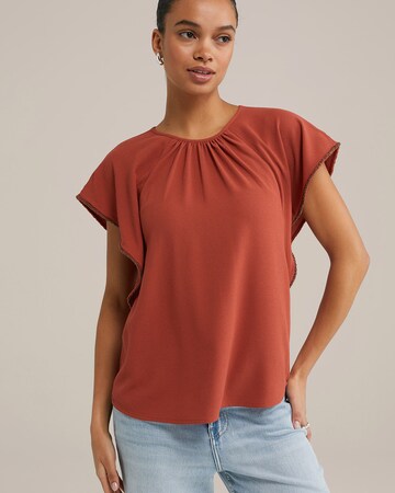 WE Fashion Blouse in Red: front