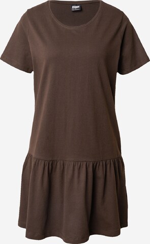 Urban Classics - Vestido 'Valance' em castanho: frente