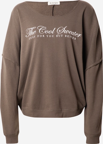 Liv Bergen Sweatshirt 'Jennifer' in Brown: front