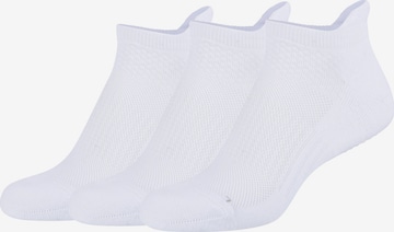 Chaussettes de sport camano en blanc : devant