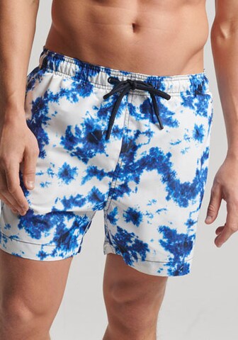 Superdry Board Shorts 'Studios' in Blue: front