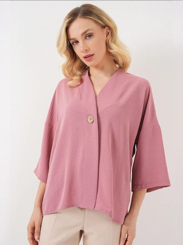 Bigdart - Blusa em rosa: frente