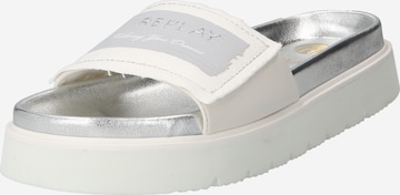REPLAY Mules in White: front