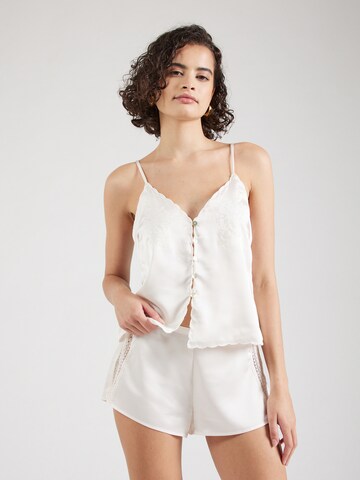 Chemise de nuit 'ROWAN' ETAM en beige : devant