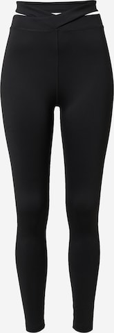 Skinny Leggings 'Alea' ABOUT YOU x Sofia Tsakiridou en noir : devant