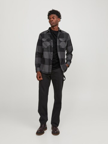 JACK & JONES Shirt 'BRADLEY' in Zwart