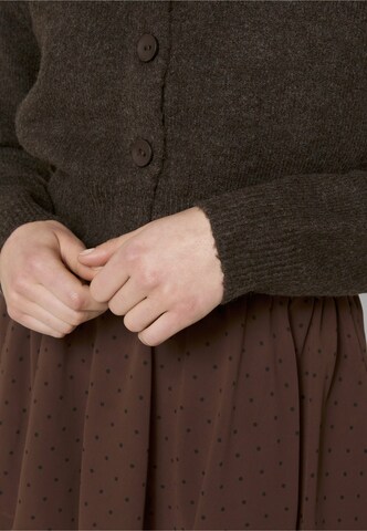 Estelou Knit Cardigan in Brown