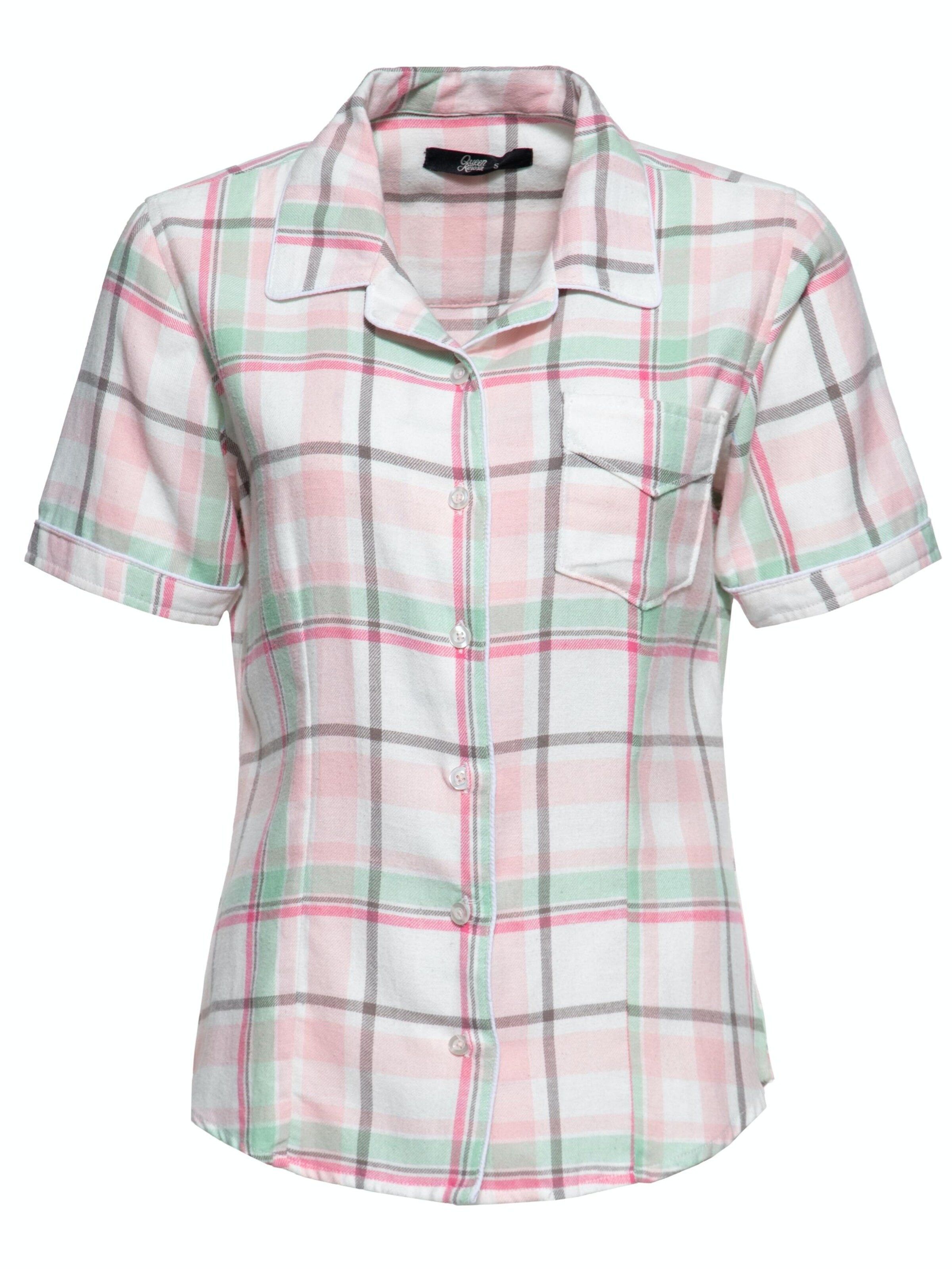 Queen Kerosin Bluse‌‌‌‌‌‌‌‌‌‌ in Beige: Vorderseite
