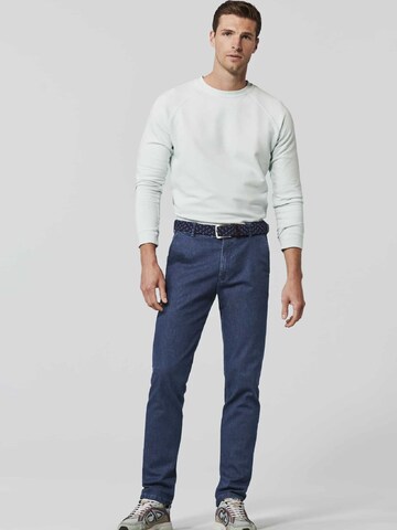 MEYER Slimfit Jeans 'Oslo' in Blauw