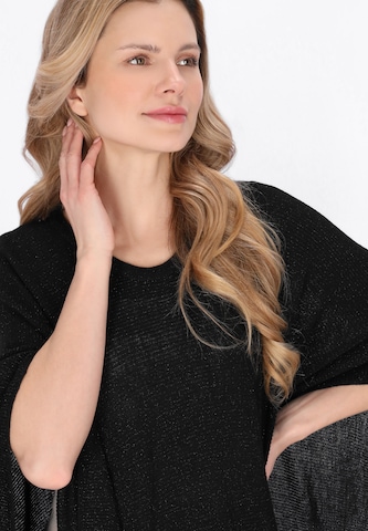 usha WHITE LABEL Cape 'Minimalistic' in Black