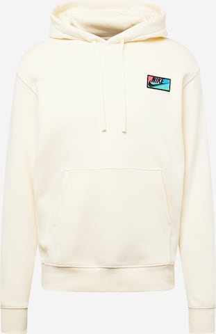 Nike Sportswear Sweatshirt 'CLUB+' in Wit: voorkant