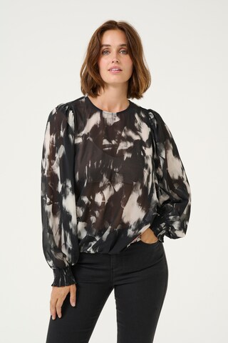 Kaffe Blouse 'Aska' in Black: front