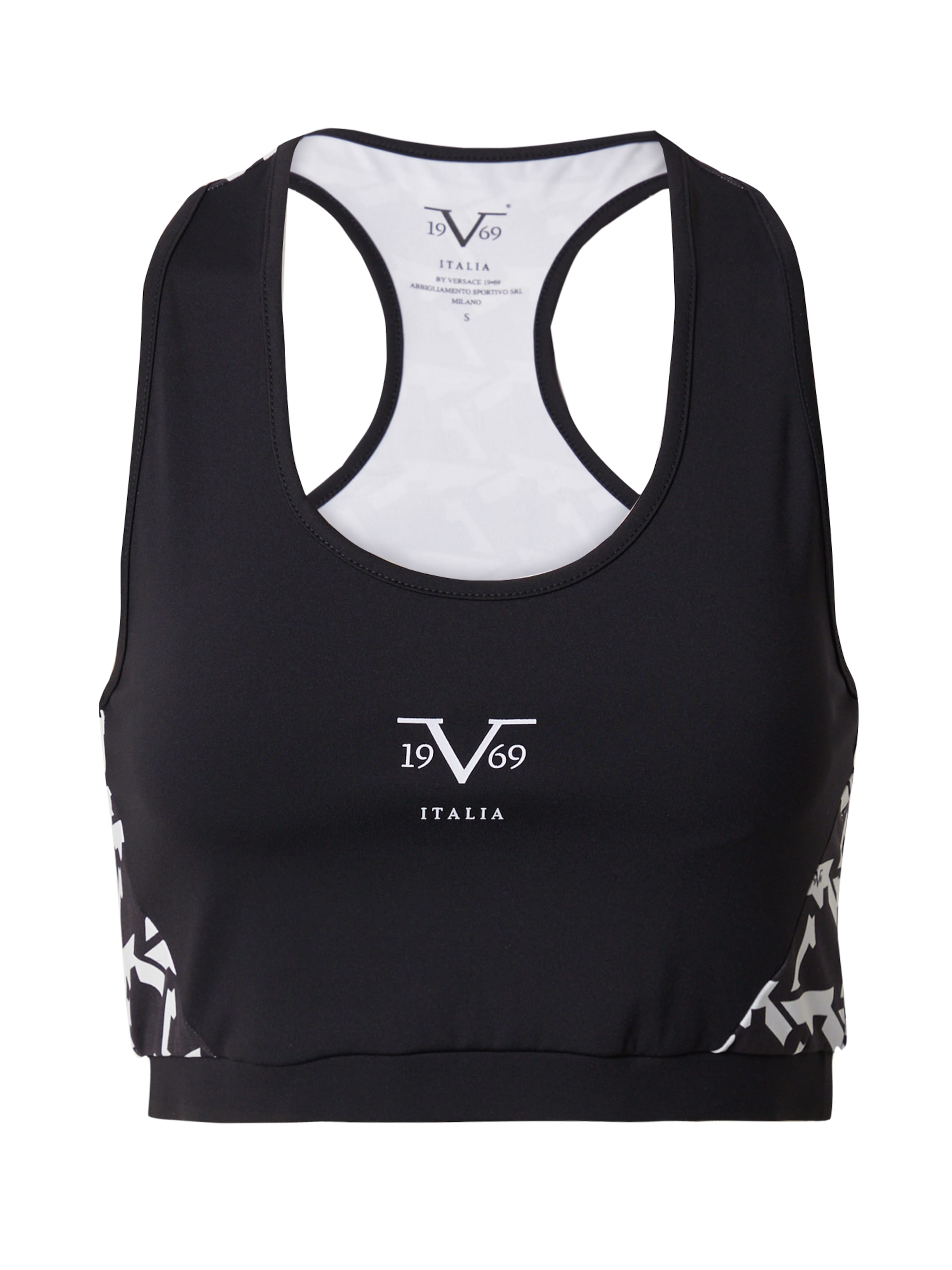 Top sportivo 'AVA' di 19V69 ITALIA in nero: frontale