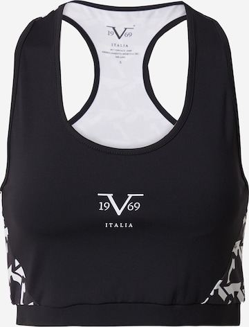 19V69 ITALIA - Top desportivo 'AVA' em preto: frente