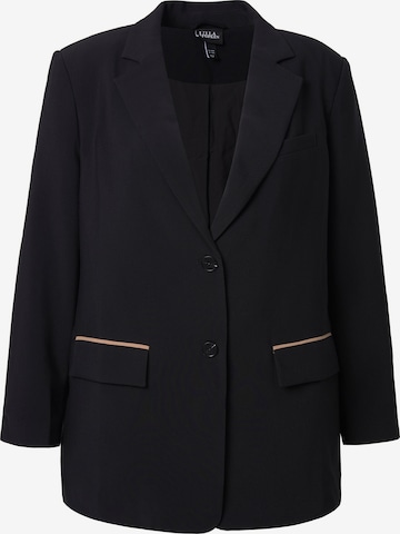 Ulla Popken Blazer in Schwarz: Vorderseite