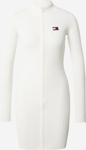 Tommy Jeans Knitted dress in White: front