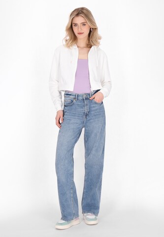 MYMO Sweatvest 'Back To School' in Wit