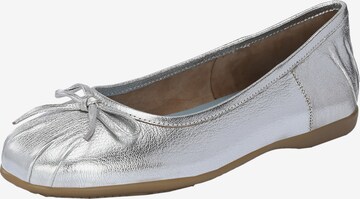 FREUDE Ballet Flats 'ALTEA' in Silver: front