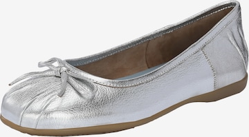 FREUDE Ballet Flats 'ALTEA' in Silver: front