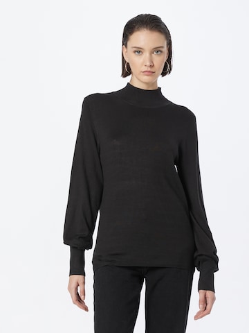 ICHI Sweater 'MAFA' in Black: front