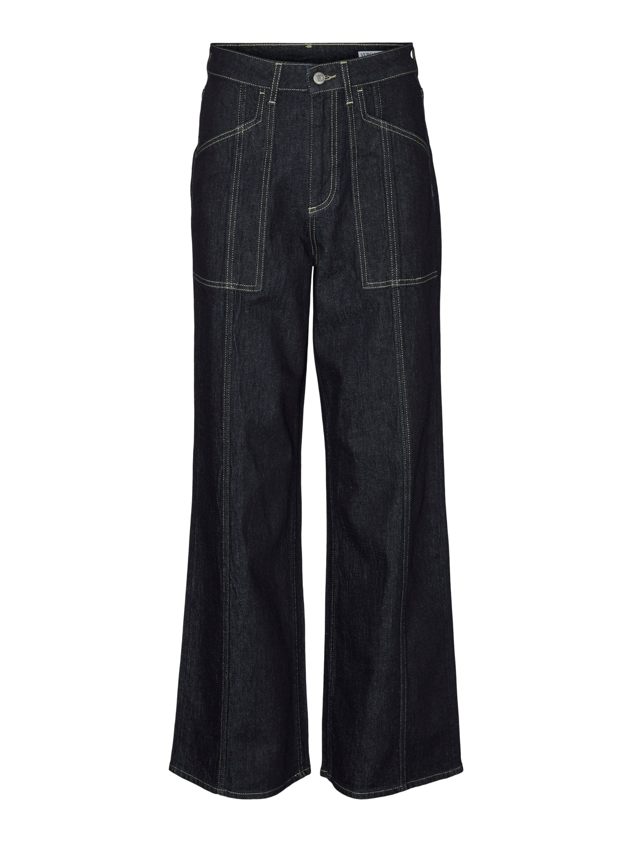 VERO MODA Szeroka nogawka Jeansy 'Pantaloni VERO MODA 10321125' w kolorze niebieski: przód