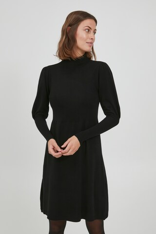Fransa Sukienka z dzianiny 'DEDINA 4' w kolorze czarny: przód