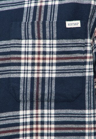 MUSTANG Regular Fit Hemd 'Eastbridg ' in Blau