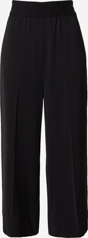 InWear - Pierna ancha Pantalón de pinzas 'Jadia' en negro: frente