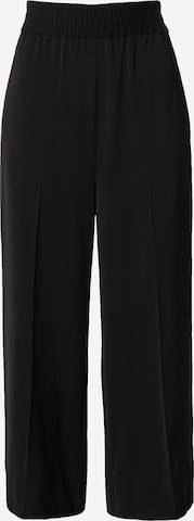 InWear Wide leg Trousers with creases 'Jadia' in Black: front