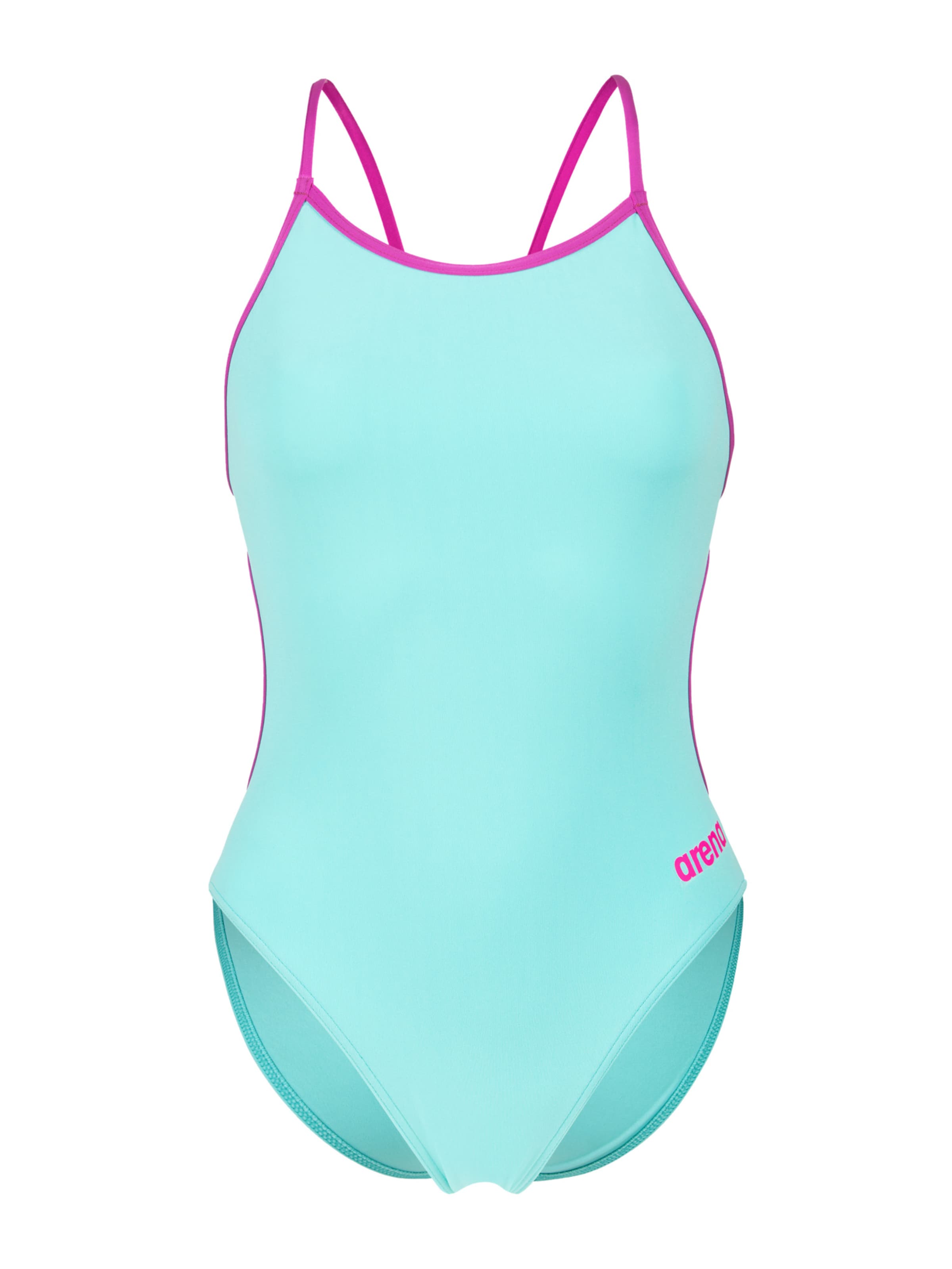 ARENA - Bustier Traje de baño 'LACE BACK SOLID' en verde: frente