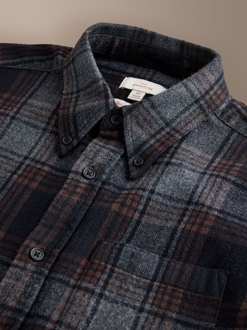 Next Regular fit Button Up Shirt in Black