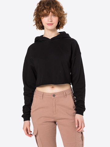 Urban Classics Sweatshirt in Black: front