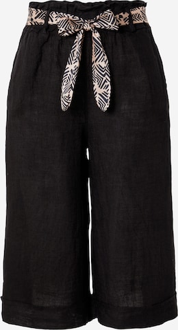 ZABAIONE Zvonové kalhoty Kalhoty 'Chaila' – černá: přední strana