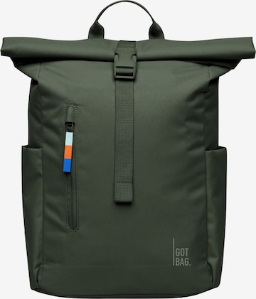 Zaino 'Rolltop Easy' di Got Bag in verde: frontale
