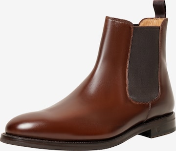 Henry Stevens Chelsea Boots 'Marshall CB' in Brown: front