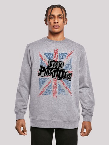 Sweat-shirt 'Sex Pistols Anarchy Flag' F4NT4STIC en gris : devant